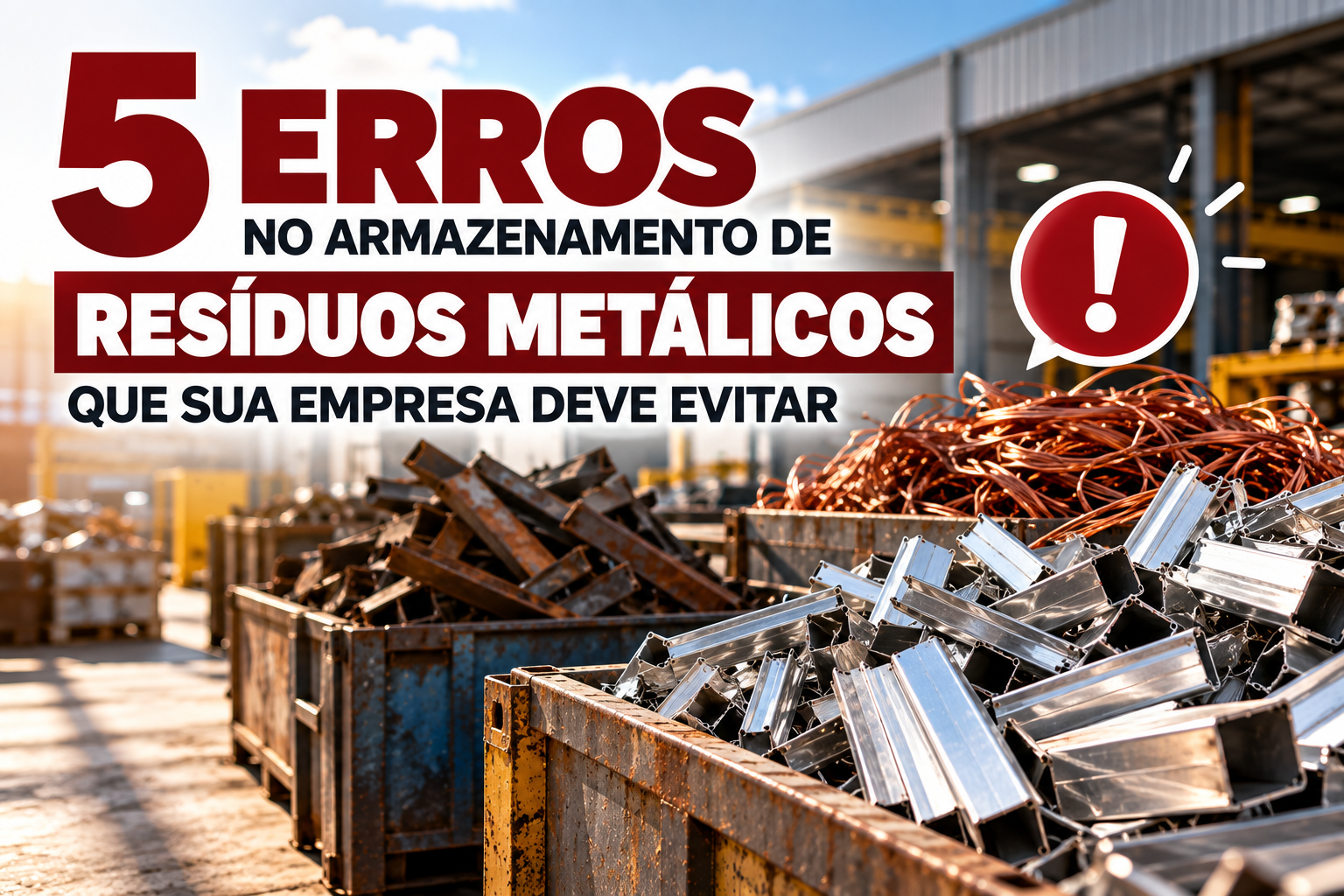 Fênix Resíduos Metálicos - 5 erros no armazenamento de resíduos metálicos que sua empresa deve evitar